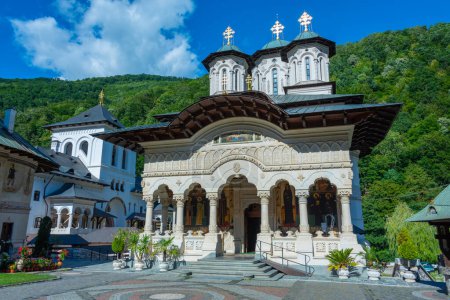 Sommertag im Kloster Lainici in Rumänien