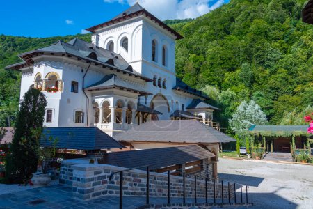 Summer day at Lainici Monastery in Romania