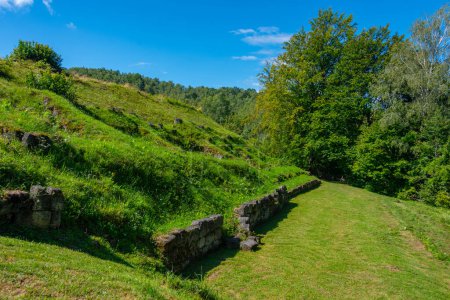 Fortaleza daciana Blidaru en las montañas de Orastie en Rumania
