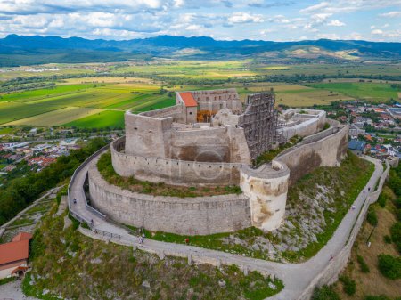 The Fortress of Deva and surrounding countryside in Romania