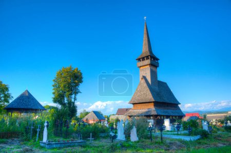 Cuvioasa Paraschiva wooden church church in Sat-Sugatag, Romania 