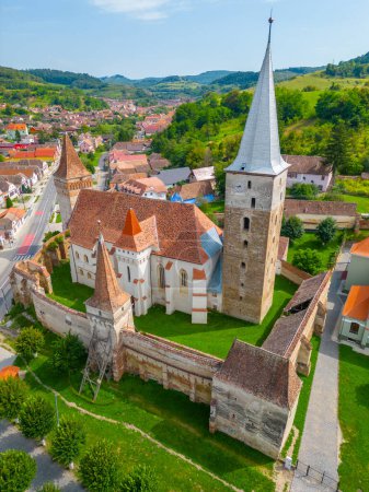 Die lutherische Wehrkirche von Mosna in Rumänien