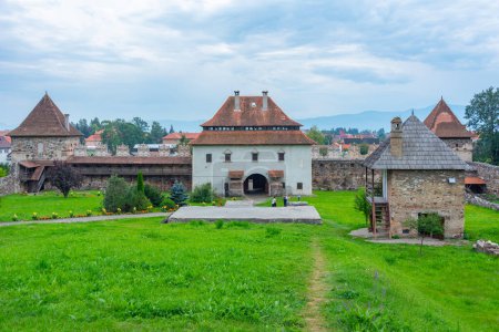 Téléchargez les photos : Vue du château Lazar à Lazarea, Roumanie - en image libre de droit