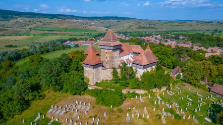 Fortified church in Romanian village Viscri