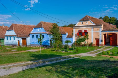 Maisons saxonnes typiques dans le village roumain Viscri