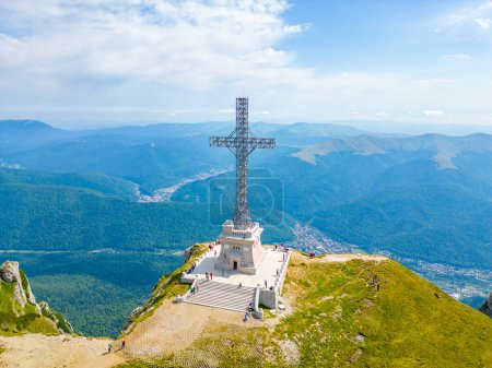 Photo for Heroes' Cross on Caraiman Peak in Romania - Royalty Free Image