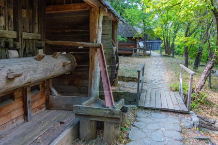 Water mill at the Dimitrie Gusti National Village Museum in Romanian capital Bucharest