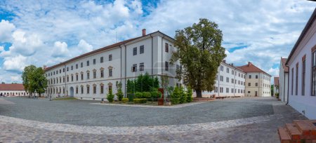 Cour de la forteresse d'Oradea en Roumanie