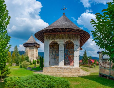 Summer at the Humor monastery in Romania
