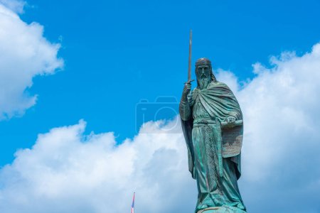 Monument à Stefan Nemanja devant la gare principale de Belgrade, Serbie