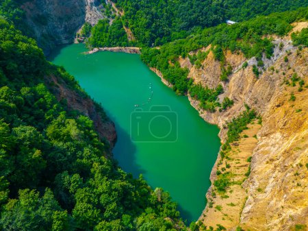 See Ledinacko jezero im Park Fruska gora in Serbien
