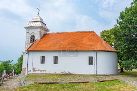 Church overlooking Serbian town Vrsac