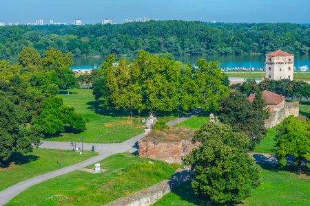 Park rund um die Festung Kalemegdan in Belgrad, Serbien