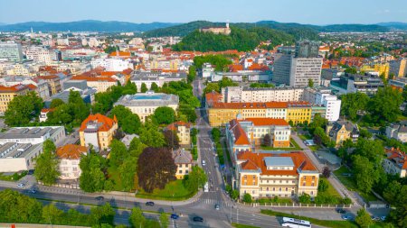 Château de Ljubljana dominant les toits de la capitale slovène