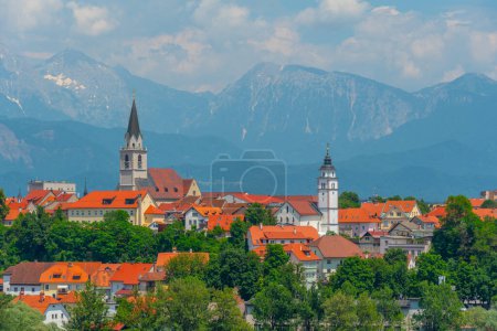 Paysage urbain de la ville slovène Kranj