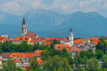 Stadtbild der slowenischen Stadt Kranj