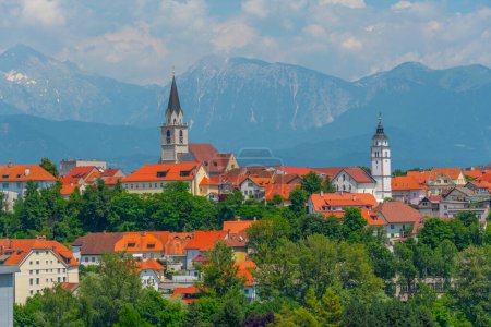 Paysage urbain de la ville slovène Kranj