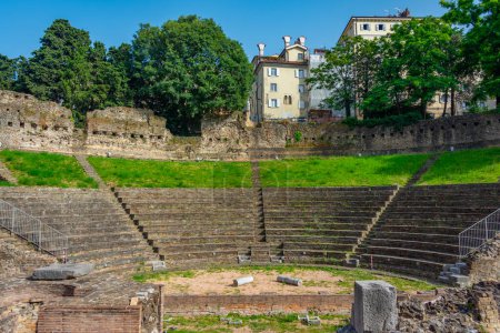 Roman Theatre of Trieste in Italy