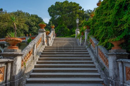 Staircase at Castel di Miramare in Italian town Trieste