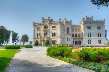 Castello di Miramare in Italian town Trieste