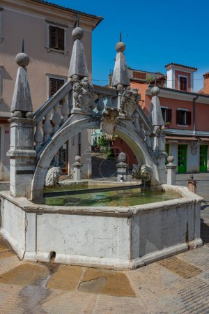 Da Ponte Fountain in Slovenian town Koper