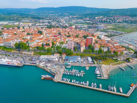 Photo for Aerial view of Slovenian town Koper - Royalty Free Image
