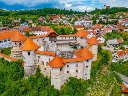 Blick auf die Burg Zuzemberk in Slowenien