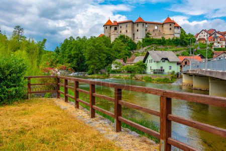 Photo for Panorama view of Zuzemberk castle in Slovenia - Royalty Free Image