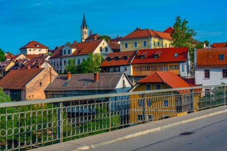 Photo for Panorama view of Novo Mesto in Slovenia - Royalty Free Image