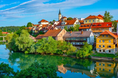 Photo for Panorama view of Novo Mesto in Slovenia - Royalty Free Image