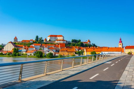 Blick auf die slowenische Stadt Ptuj