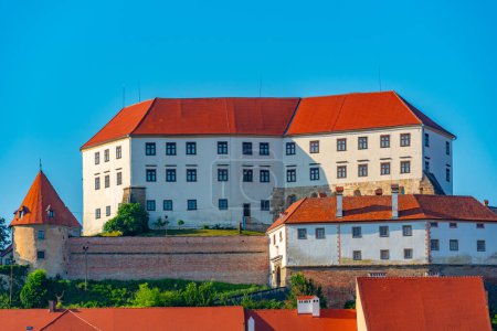 Burg Ptuj mit Blick auf die gleichnamige Stadt in Slowenien