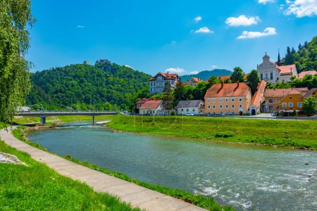 Photo for Riverside of Savinja in Slovenian town Celje - Royalty Free Image
