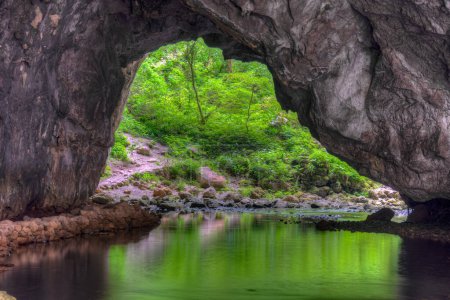 Zeljske jamy caves at Rakov Skocjan natural park in Slovenia