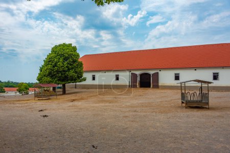 Stables at Slovenian village Lipica where famous Lipizzaner horses are bred