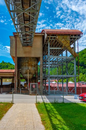 Former Smelting plant at Slovenian town Idrija, formerly famous for mercury mining