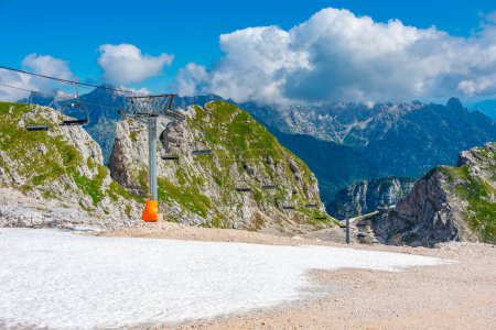 Sommertag im Skigebiet Kanin-Bovec in Slowenien