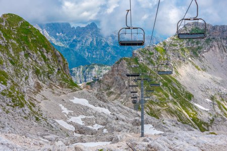 Día de verano en la estación de esquí Kanin-Bovec en Eslovenia