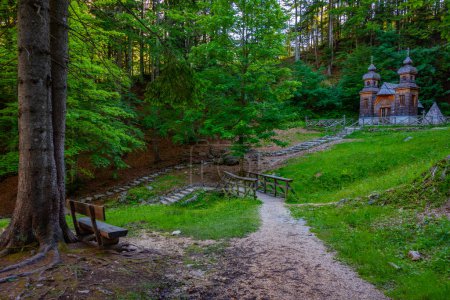 Russische Kapelle auf dem Vrsic-Pass in Slowenien