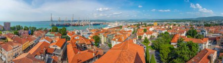 Photo for Aerial view of Port of Koper in Slovenia - Royalty Free Image