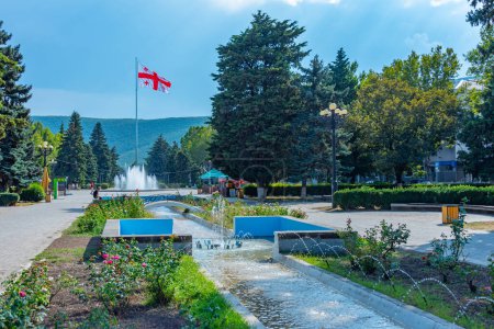 Photo for Gori, Georgia, September 1, 2023: Stalin park in Georgian town Gori - Royalty Free Image