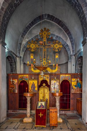 Foto de Kotor, Montenegro, 5 de julio de 2023: Interior de la Iglesia de San Lucas en Kotor, Montenegro - Imagen libre de derechos