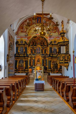 Téléchargez les photos : Olimje, Slovénie, 25 juin 2023 : Intérieur du monastère d'Olimje en Slovénie - en image libre de droit