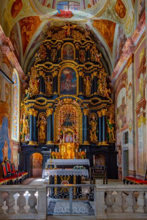 Téléchargez les photos : Olimje, Slovénie, 25 juin 2023 : Intérieur du monastère d'Olimje en Slovénie - en image libre de droit