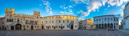 Photo for Koper, Slovenia, 23 June 2023: Praetorian palace in the center of Slovenian town Koper - Royalty Free Image