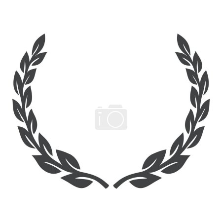 vector icon victory laurel wreath. Stock illustration Olympus  winner wreath clipart