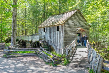 Photo for Cades Cove, Tennessee, United States, April 24, 2023: Horizontal shot of a GSMNP ranger Station at the Cades Cove Campground. - Royalty Free Image