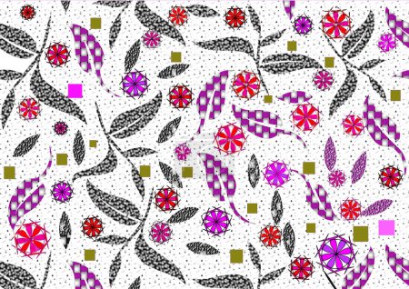 Téléchargez les photos : Insolite délicatement chatoyante et étonnante conception abstraite florale moderne 3D texturée unique dans des teintes à motifs sur un fond fantaisie parfait pour des fonds d'écran uniques dans des teintes et des teintes subtiles. - en image libre de droit