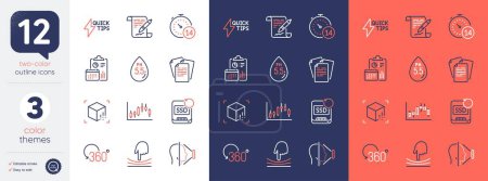 Téléchargez les illustrations : Set of Recovery ssd, Candlestick graph and Full rotation line icons. Include Ph neutral, Quarantine, Augmented reality icons. Agreement document, Face id, Report web elements. Documents. Vector - en licence libre de droit