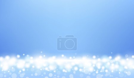 Illustration for Abstract blur bokeh background. Flare light effect background design. Banner of shiny sparkling glare. Christmas holiday blurred snow background. Blurry light banner. Vector illustration - Royalty Free Image